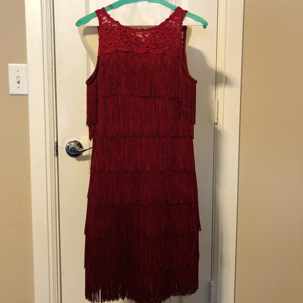 White House Black Market Fringe Dress